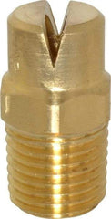 Bete Fog Nozzle - 1/4" Pipe, 120° Spray Angle, Brass, Standard Fan Nozzle - Male Connection, 11.1 Gal per min at 100 psi, 0.203" Orifice Diam - A1 Tooling