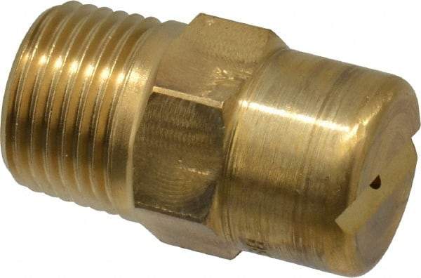 Bete Fog Nozzle - 3/8" Pipe, 30° Spray Angle, Brass, Standard Fan Nozzle - Male Connection, 1.58 Gal per min at 100 psi, 0.08" Orifice Diam - A1 Tooling