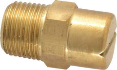 Bete Fog Nozzle - 3/8" Pipe, 65° Spray Angle, Brass, Standard Fan Nozzle - Male Connection, 1.58 Gal per min at 100 psi, 0.08" Orifice Diam - A1 Tooling