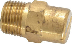 Bete Fog Nozzle - 3/8" Pipe, 90° Spray Angle, Brass, Standard Fan Nozzle - Male Connection, 1.58 Gal per min at 100 psi, 0.08" Orifice Diam - A1 Tooling