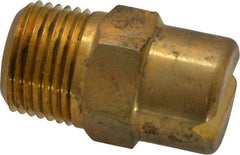 Bete Fog Nozzle - 3/8" Pipe, 65° Spray Angle, Brass, Standard Fan Nozzle - Male Connection, 6.32 Gal per min at 100 psi, 5/32" Orifice Diam - A1 Tooling