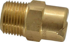 Bete Fog Nozzle - 3/8" Pipe, 65° Spray Angle, Brass, Standard Fan Nozzle - Male Connection, 11.1 Gal per min at 100 psi, 0.203" Orifice Diam - A1 Tooling