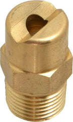 Bete Fog Nozzle - 3/8" Pipe, 30° Spray Angle, Brass, Standard Fan Nozzle - Male Connection, 15.8 Gal per min at 100 psi, 1/4" Orifice Diam - A1 Tooling