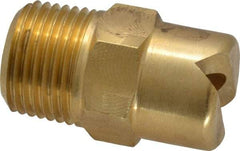 Bete Fog Nozzle - 3/8" Pipe, 65° Spray Angle, Brass, Standard Fan Nozzle - Male Connection, 15.8 Gal per min at 100 psi, 1/4" Orifice Diam - A1 Tooling