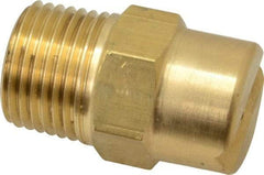 Bete Fog Nozzle - 1/2" Pipe, 30° Spray Angle, Brass, Standard Fan Nozzle - Male Connection, 9.49 Gal per min at 100 psi, 0.186" Orifice Diam - A1 Tooling