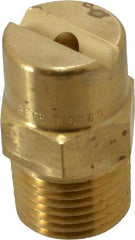 Bete Fog Nozzle - 1/2" Pipe, 65° Spray Angle, Brass, Standard Fan Nozzle - Male Connection, 9.49 Gal per min at 100 psi, 0.186" Orifice Diam - A1 Tooling