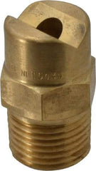 Bete Fog Nozzle - 1/2" Pipe, 30° Spray Angle, Brass, Standard Fan Nozzle - Male Connection, 23.7 Gal per min at 100 psi, 19/64" Orifice Diam - A1 Tooling