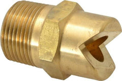 Bete Fog Nozzle - 3/4" Pipe, 30° Spray Angle, Brass, Standard Fan Nozzle - Male Connection, 63.2 Gal per min at 100 psi, 1/2" Orifice Diam - A1 Tooling