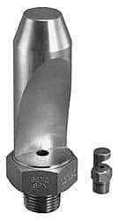 Bete Fog Nozzle - 3/8" Pipe, 50° Spray Angle, Grade 303 Stainless Steel, High Impact - Narrow Fan Nozzle - Male Connection, 9.49 Gal per min at 100 psi, 3/16" Orifice Diam - A1 Tooling