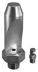 Bete Fog Nozzle - 3/8" Pipe, 50° Spray Angle, Grade 303 Stainless Steel, High Impact - Narrow Fan Nozzle - Male Connection, 15.8 Gal per min at 100 psi, 0.234" Orifice Diam - A1 Tooling