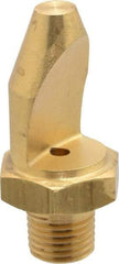 Bete Fog Nozzle - 1/4" Pipe, 50° Spray Angle, Brass, High Impact - Narrow Fan Nozzle - Male Connection, 6.33 Gal per min at 100 psi, 0.141" Orifice Diam - A1 Tooling