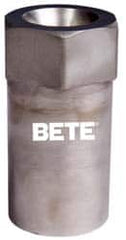 Bete Fog Nozzle - 1/2" Pipe, 60° Spray Angle, Grade 316 Stainless Steel, Full Cone Nozzle - Female Connection, N/R Gal per min at 100 psi, 1/4" Orifice Diam - A1 Tooling