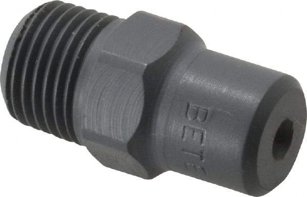 Bete Fog Nozzle - 1/8" Pipe, 60° Spray Angle, PVC, Full Cone Nozzle - Male Connection, 0.38 Gal per min at 100 psi, 0.043" Orifice Diam - A1 Tooling