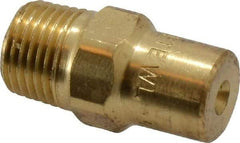 Bete Fog Nozzle - 1/8" Pipe, 60° Spray Angle, Brass, Full Cone Nozzle - Male Connection, 0.38 Gal per min at 100 psi, 0.043" Orifice Diam - A1 Tooling