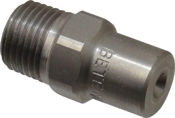 Bete Fog Nozzle - 1/8" Pipe, 60° Spray Angle, Grade 303 Stainless Steel, Full Cone Nozzle - Male Connection, 0.38 Gal per min at 100 psi, 0.043" Orifice Diam - A1 Tooling