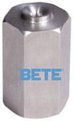 Bete Fog Nozzle - 1/4" Pipe, 60° Spray Angle, Brass, Full Cone Nozzle - Female Connection, 2.31 Gal per min at 100 psi, 0.109" Orifice Diam - A1 Tooling