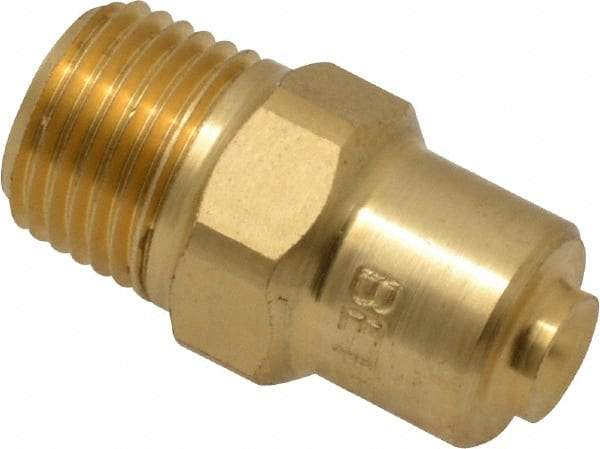 Bete Fog Nozzle - 1/8" Pipe, 120° Spray Angle, Brass, Full Cone Nozzle - Male Connection, 0.38 Gal per min at 100 psi, 0.043" Orifice Diam - A1 Tooling