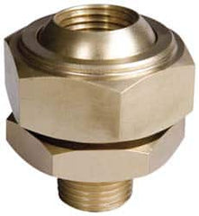 Bete Fog Nozzle - 1/2" Pipe, 40 to 70° Spray Angle, Grade 303 Stainless Steel, Adjustable Swivel Joint Nozzle - For Use With Bete - Nozzles Where Alignment of The Spray Direction is Required - A1 Tooling