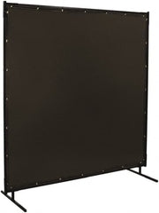 Steiner - 8 Ft. Wide x 6 Ft. High x 3/4 Inch Thick, 14 mil Thick Transparent Vinyl Portable Welding Screen Kit - Gray - A1 Tooling