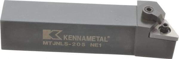 Kennametal - MTJN, Left Hand Cut, 3° Lead Angle, 1-1/4" Shank Height x 1-1/4" Shank Width, Negative Rake Indexable Turning Toolholder - 6" OAL, TN..54. Insert Compatibility, Series Kenloc - A1 Tooling