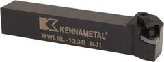 Kennametal - MWLN, Left Hand Cut, 5° Lead Angle, 3/4" Shank Height x 3/4" Shank Width, Negative Rake Indexable Turning Toolholder - 4-1/2" OAL, WN..33. Insert Compatibility, Series Kenloc - A1 Tooling