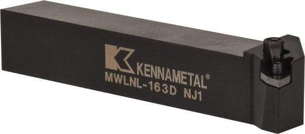 Kennametal - MWLN, Left Hand Cut, 5° Lead Angle, 1" Shank Height x 1" Shank Width, Negative Rake Indexable Turning Toolholder - 6" OAL, WN..33. Insert Compatibility, Series Kenloc - A1 Tooling