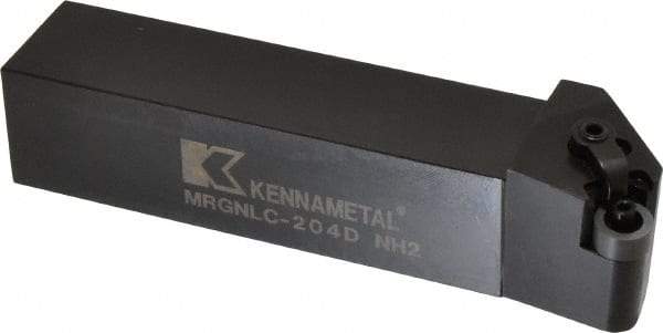 Kennametal - MRGN, Left Hand Cut, 15° Lead Angle, 1-1/4" Shank Height x 1-1/4" Shank Width, Negative Rake Indexable Turning Toolholder - 6" OAL, RN..43 Insert Compatibility, Series Kenloc - A1 Tooling