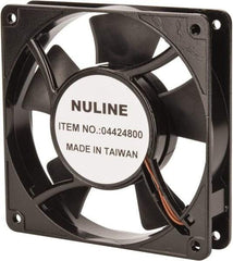 Value Collection - 115 Volts, AC, 81 CFM, Square Tube Axial Fan - 0.15 Amp Rating, 2,600 to 3,600 RPM, 4.7" High x 4.7" Wide x 1" Deep - A1 Tooling