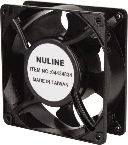 Value Collection - 230 Volts, AC, 105 CFM, Square Tube Axial Fan - 0.12 Amp Rating, 2,600 to 3,100 RPM, 4.7" High x 4.7" Wide x 1-1/2" Deep - A1 Tooling