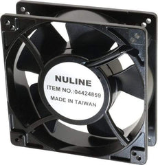 Value Collection - 230 Volts, AC, 130 CFM, Square Tube Axial Fan - 0.19 Amp Rating, 2,650 to 3,100 RPM, 5" High x 5" Wide x 1-1/2" Deep - A1 Tooling