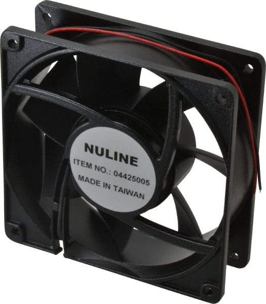 Value Collection - 48 Volts, DC, 145 CFM, Square Tube Axial Fan - 0.4 Amp Rating, 2,600 to 2,900 RPM, 4.7" High x 4.7" Wide x 1-1/2" Deep - A1 Tooling