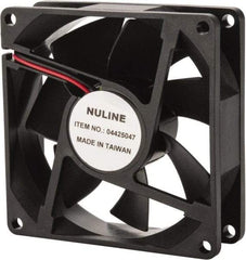 Value Collection - 24 Volts, DC, 37.5 CFM, Square Tube Axial Fan - 0.13 Amp Rating, 2,700 to 3,000 RPM, 3.15" High x 3.15" Wide x 1" Deep - A1 Tooling