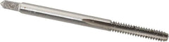 Interstate - #6-32 UNC, 3 Flute, Bottoming, Plug & Taper, Bright Finish, High Speed Steel Tap Set - A1 Tooling