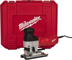 Milwaukee Tool - 6.2 Amp, 500 to 3,000 SPM, 1 Inch Stroke Length, Electric Jigsaw - 120V, 9-1/2 Ft. Cord Length, 45° Cutting Angle - A1 Tooling