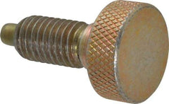 Gibraltar - 1/2-13, 7/8" Thread Length, 1/4" Max Plunger Diam, 1 Lb Init to 10 Lb Final End Force, Knob Handle Plunger - Knurled Knob, 1.13" Body Length, 7/8" Length Under Head/Shoulder, 1/4" Plunger Projection - A1 Tooling