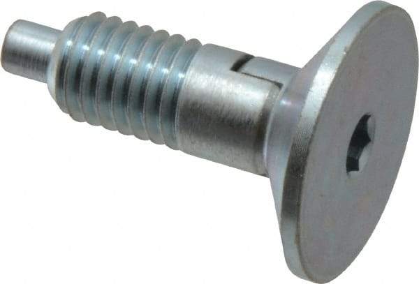 Gibraltar - 1/2-13, 0.65" Thread Length, 1/4" Max Plunger Diam, 1 Lb Init to 10 Lb Final End Force, Locking Knob Handle Plunger - Countersunk Knob, 1/4" Plunger Projection - A1 Tooling