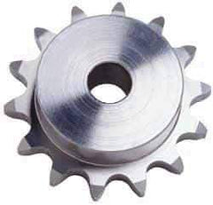 U.S. Tsubaki - 19 Teeth, 3/8" Chain Pitch, Chain Size 35, Plain Bore Sprocket - 1/2" Bore Diam, 2.279" Pitch Diam, 2.47" Outside Diam - A1 Tooling