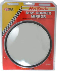 Value Collection - Automotive Full Size Convex Round Mirror with L Bracket - Stainless Steel, 8-1/2" Mirror Diam - A1 Tooling