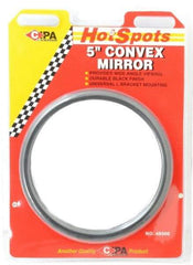 Value Collection - Automotive Full Size Convex Round Mirror with L Bracket - Black, 5" Mirror Diam - A1 Tooling