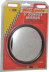 Value Collection - Automotive Full Size Convex Round Mirror with L Bracket - Stainless Steel, 5" Mirror Diam - A1 Tooling