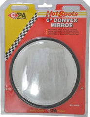 Value Collection - Automotive Full Size Convex Round Mirror with L Bracket - Stainless Steel, 6" Mirror Diam - A1 Tooling