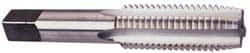 Hertel - M18x1.50 Metric Fine 4 Flute Bright Finish High Speed Steel Straight Flute Standard Hand Tap - Plug, Right Hand Thread, 1-1/32" OAL, 1-13/16" Thread Length, D3 Limit, Oversize - A1 Tooling