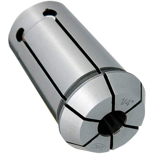 Techniks - SYOZ20/EOC12 3/16" Single Angle Collet - 0.0004" TIR, 1.34" OAL, 0.78" Overall Diam - Exact Industrial Supply