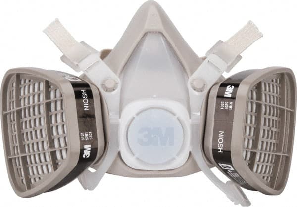 3M - Size S, P95 NIOSH Filter Rating, Thermoplastic Elastomer, Half Mask Facepiece Respirator Assembly