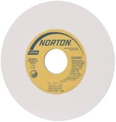 Norton - 6" Diam x 1-1/4" Hole x 1/8" Thick, L Hardness, 150 Grit Surface Grinding Wheel - Aluminum Oxide, Type 1, Very Fine Grade, 4,140 Max RPM, Vitrified Bond, No Recess - A1 Tooling