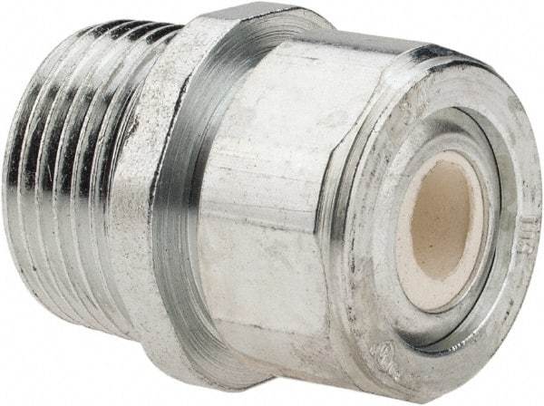 Cooper Crouse-Hinds - 1/4 to 0.35" Cable Capacity, Liquidtight, Straight Strain Relief Cord Grip - 3/4 NPT Thread, 1-5/16" Long, Steel - A1 Tooling