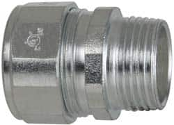 Cooper Crouse-Hinds - 0.65 to 3/4" Cable Capacity, Liquidtight, Straight Strain Relief Cord Grip - 3/4 NPT Thread, 1-9/16" Long, Steel - A1 Tooling