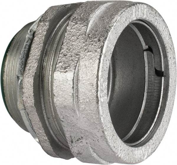 Cooper Crouse-Hinds - 1-1/2" Trade, Malleable Iron Compression Straight Rigid/Intermediate (IMC) Conduit Connector - Insulated - A1 Tooling