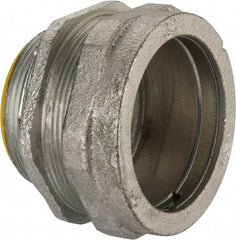 Cooper Crouse-Hinds - 2" Trade, Malleable Iron Compression Straight Rigid/Intermediate (IMC) Conduit Connector - Insulated - A1 Tooling