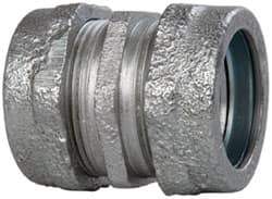 Cooper Crouse-Hinds - 1" Trade, Malleable Iron Compression Rigid/Intermediate (IMC) Conduit Coupling - Noninsulated - A1 Tooling